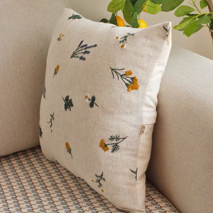 Cotton Linen Cushion Cover Soft Comfortable Sofa Pillow Cover