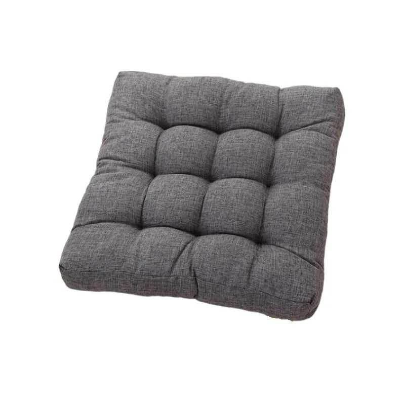 Linen Tufted Floor Cushion Square Meditation Yoga Seat Pad Home Decor