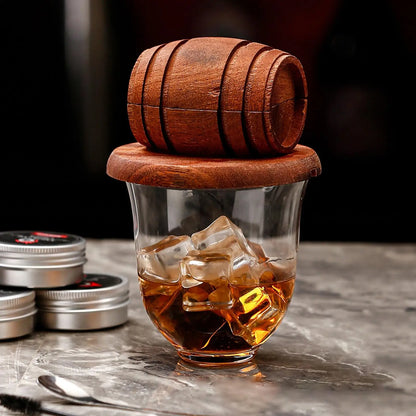 Wooden Whiskey Smoker Kit Cocktail Spirits Infuser Bar Tool Gift for Him