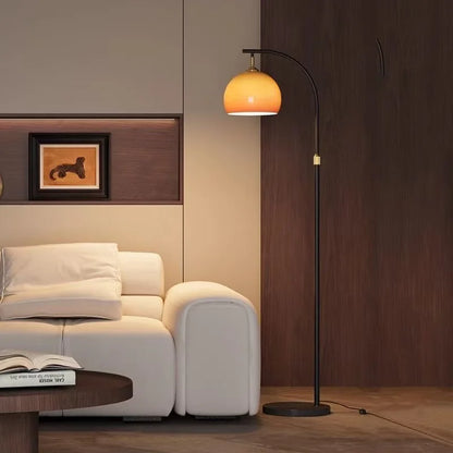 Modern LED Arc Floor Lamp Sunset Effect Standing Light Living Room Home Decor