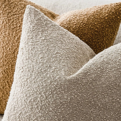 Bouclé Textured Cushion Cover Soft Looped Sofa Pillow Cover Home Decor