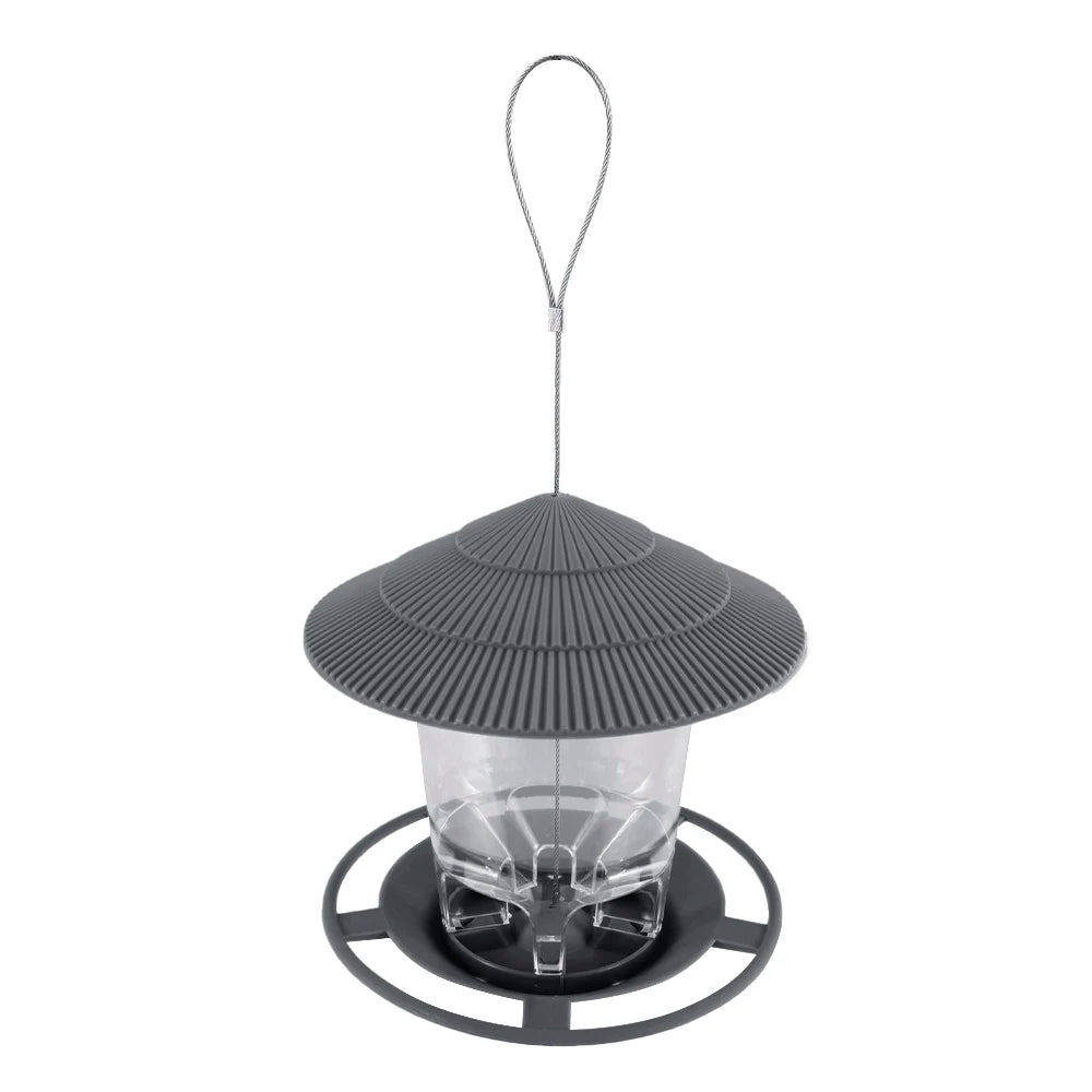 Hanging Bird Feeder Automatic Outdoor Garden Seed Dispenser Weather Resistant