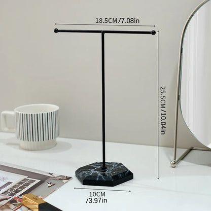 T-Shaped Necklace and Earring Display Stand Detachable Jewellery Organiser Home Decor
