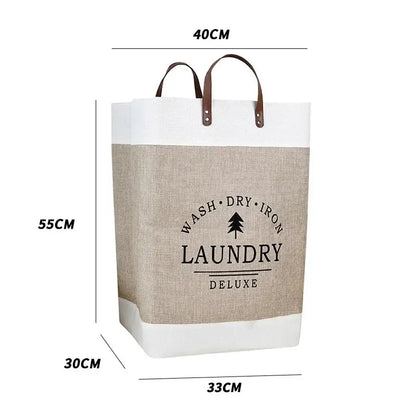 Foldable Fabric Laundry Basket Large Capacity Storage Home Decor