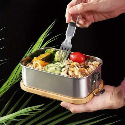 Stainless Steel Bento Lunch Box Leakproof Sealed Food Container Home Decor