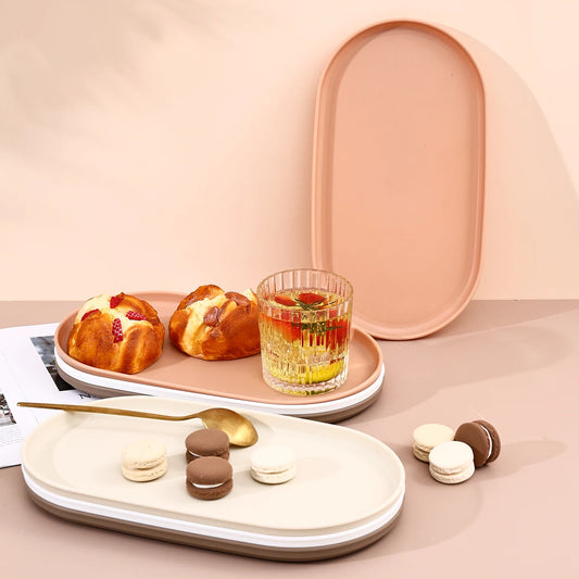 Oval Decorative Storage Tray Jewellery Organiser Vanity Tray Home Decor