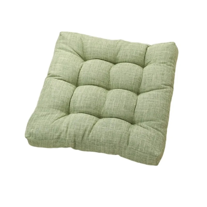 Linen Tufted Floor Cushion Square Meditation Yoga Seat Pad Home Decor