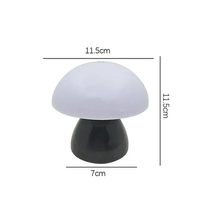Mushroom Table Lamp LED Touch Dimming USB Rechargeable Bedside Ambient Light