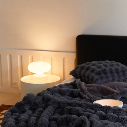 Rabbit Faux Fur Throw Blanket Luxury Plush Sofa Blanket Winter Home Decor