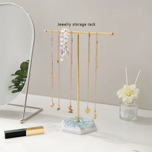 T-Shaped Necklace and Earring Display Stand Detachable Jewellery Organiser Home Decor