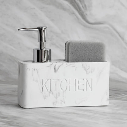 Sandstone Texture Soap Dispenser Set Bathroom Kitchen Decor