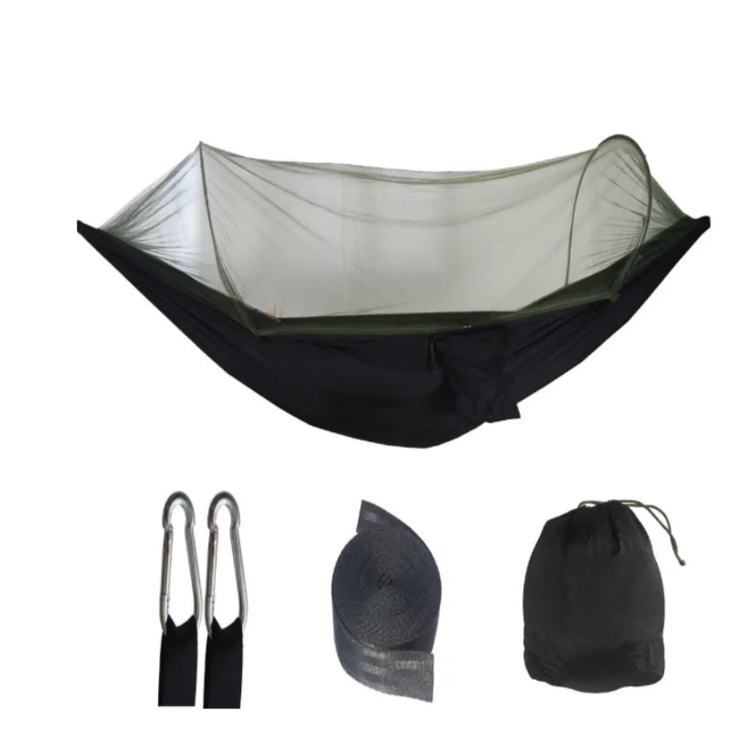 Portable Outdoor Camping Hammock with Mosquito Net Ultralight Travel Shelter