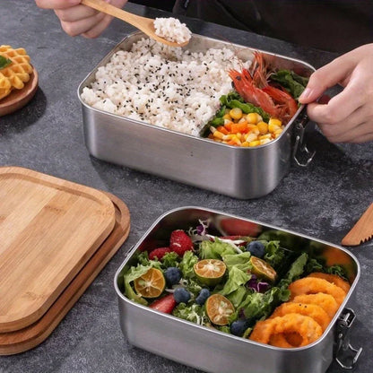 Stainless Steel Bento Lunch Box Leakproof Sealed Food Container Home Decor