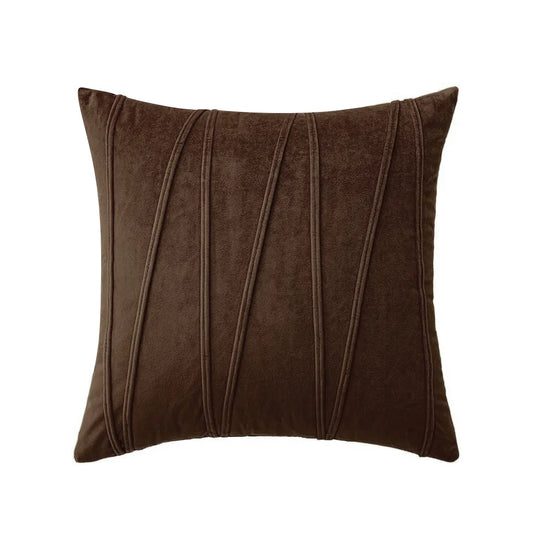 Velvet Wavy Line Cushion Cover Minimalist Textured Sofa Pillow Cover Home Decor