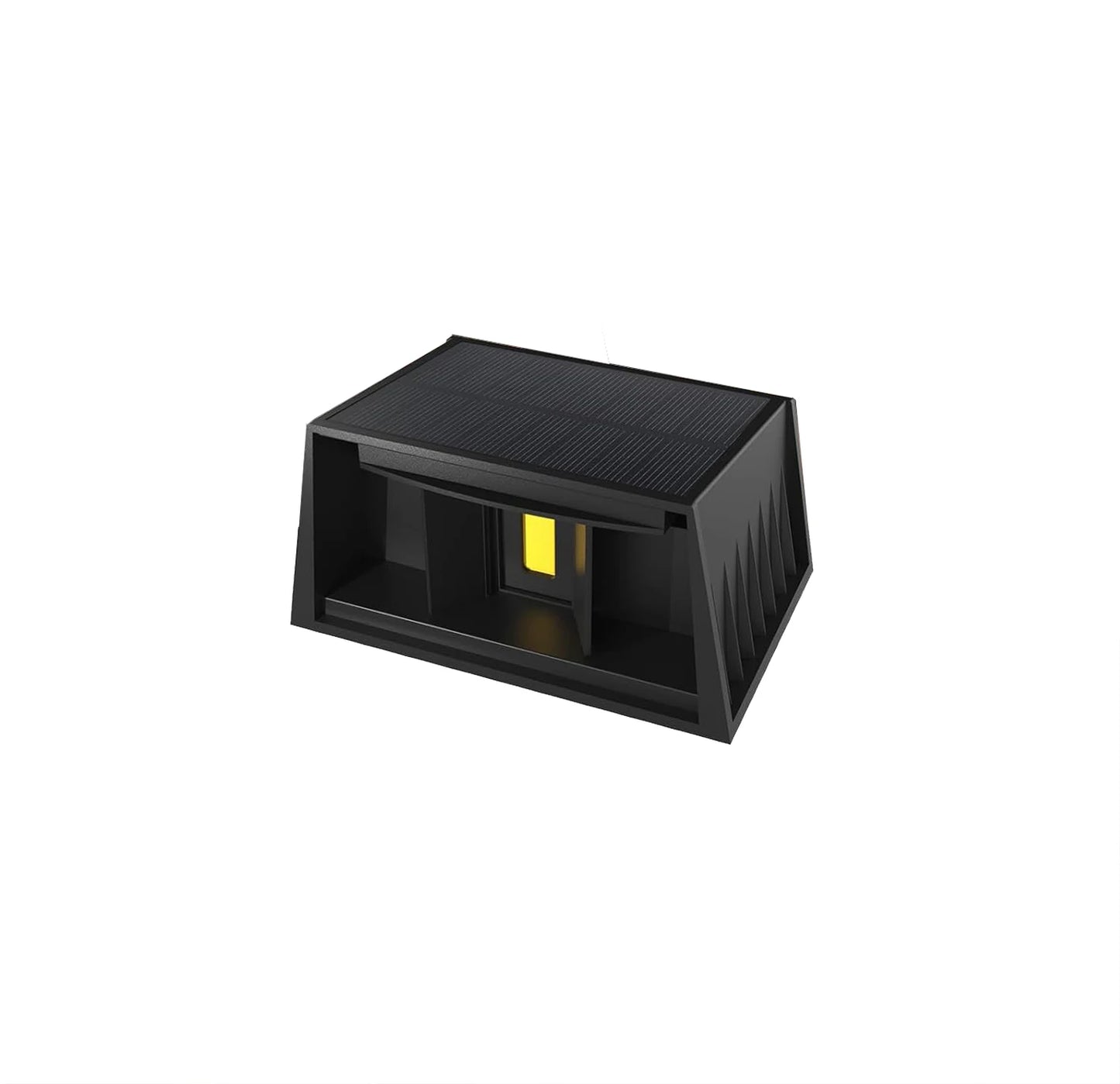 Solar Wall Light Dual Beam Warm White IP65 Garden Outdoor Fence