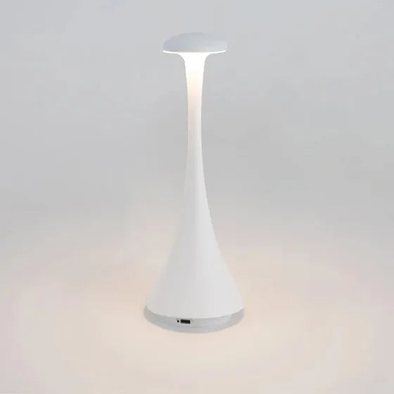 Mushroom Touch Table Lamp Rechargeable USB-C Wireless Cordless Home Decor