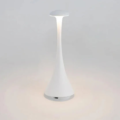Mushroom Touch Table Lamp Rechargeable USB-C Wireless Cordless Home Decor