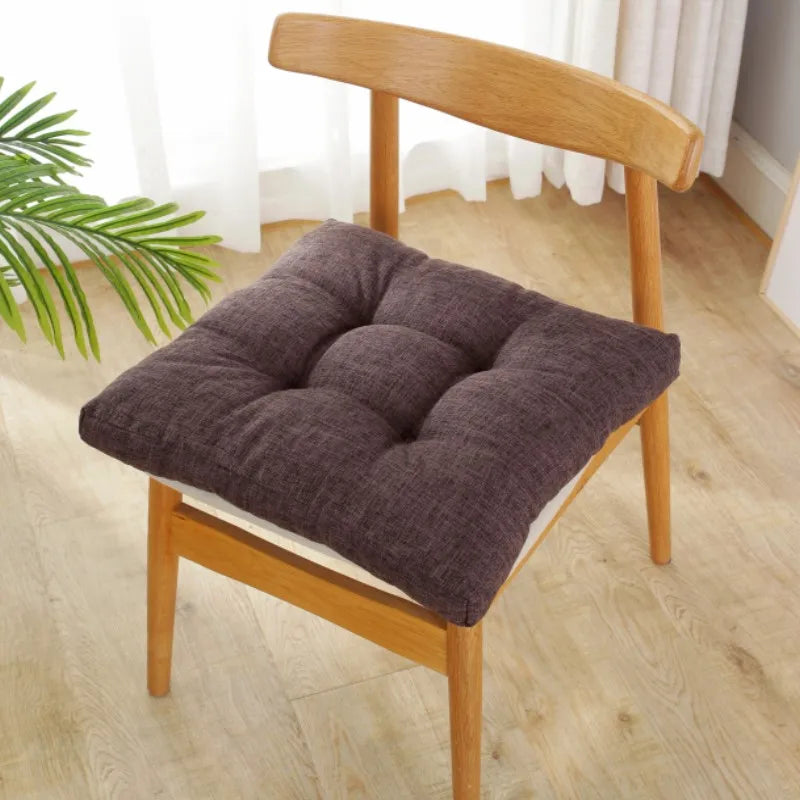 Linen Tufted Floor Cushion Square Meditation Yoga Seat Pad Home Decor