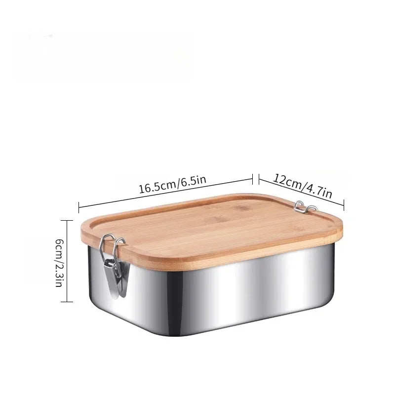 Stainless Steel Bento Lunch Box Leakproof Sealed Food Container Home Decor