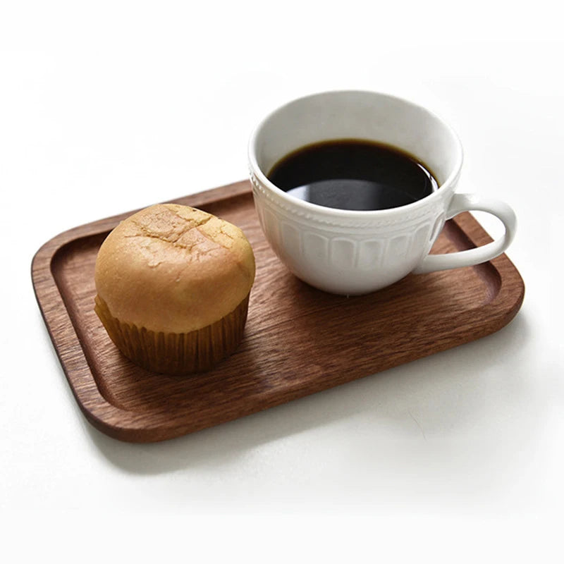 Solid Walnut Wood Serving Tray Coffee Table Decor Kitchen Home Decor