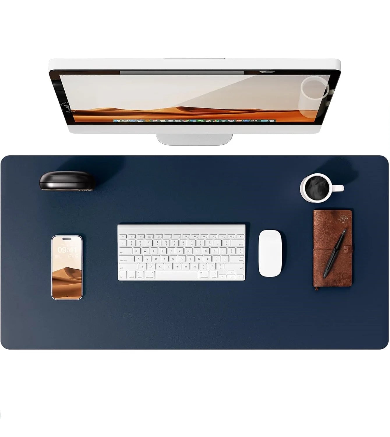Non-Slip PU Leather Desk Pad Protector Large Office Desk Mat Home Decor