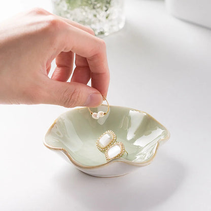 Ceramic Oval Jewellery Tray Decorative Storage Vanity Tray Home Decor