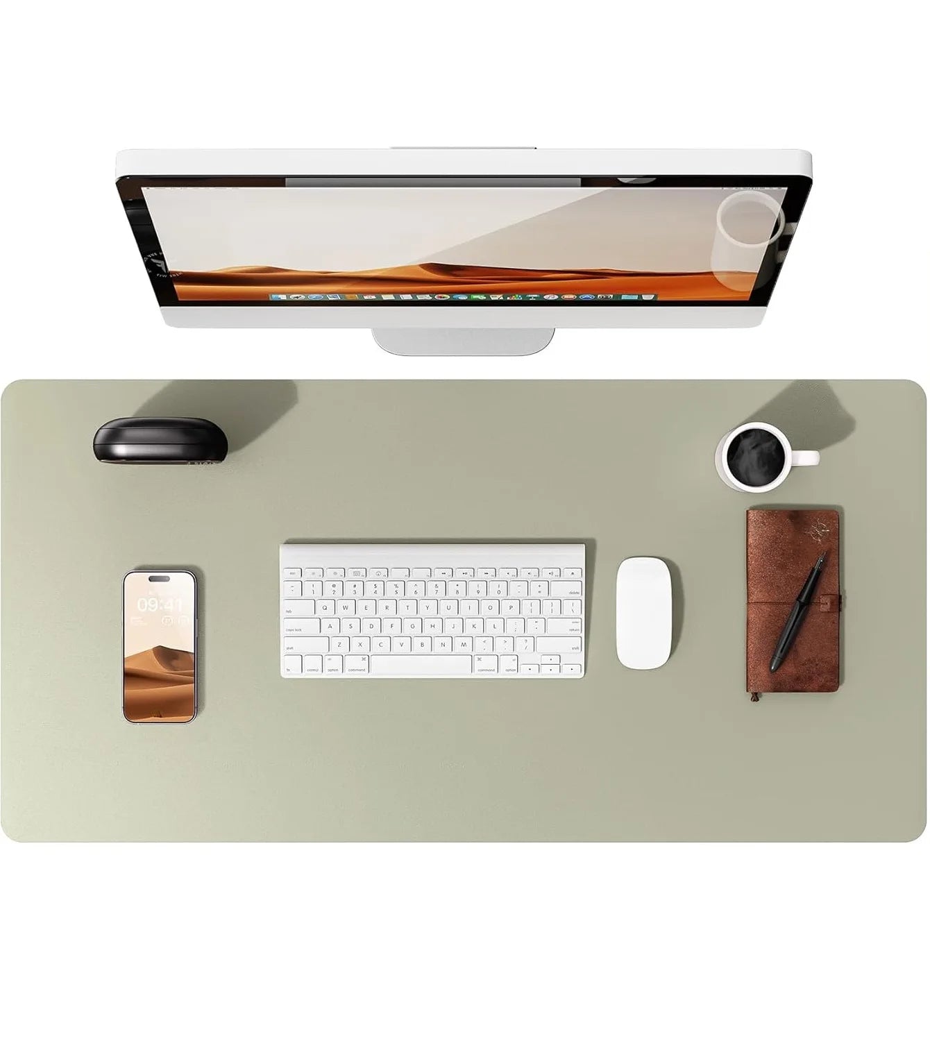 Non-Slip PU Leather Desk Pad Protector Large Office Desk Mat Home Decor