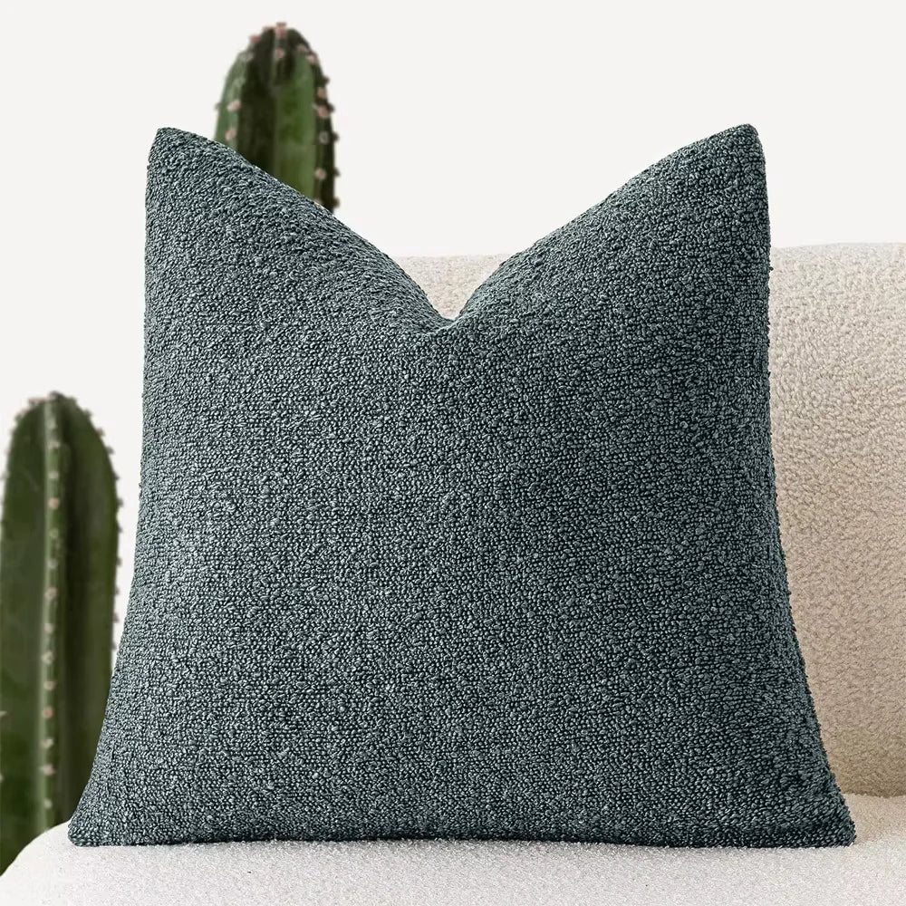 Bouclé Textured Cushion Cover Soft Looped Sofa Pillow Cover Home Decor