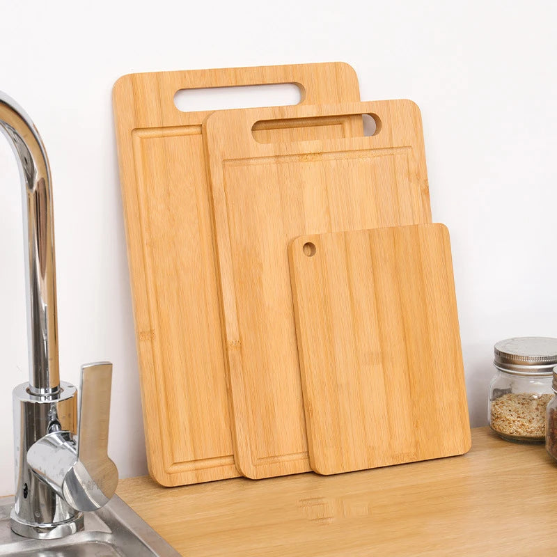 Premium Bamboo Cutting Board Natural Antibacterial Kitchen Chopping Board Decor