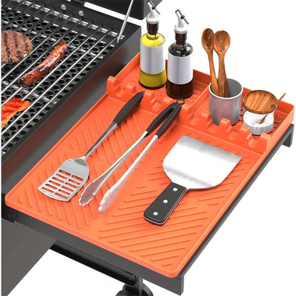 Silicone BBQ Grill Mat Heat-Resistant Non-Stick Drip Pad Kitchen Outdoor