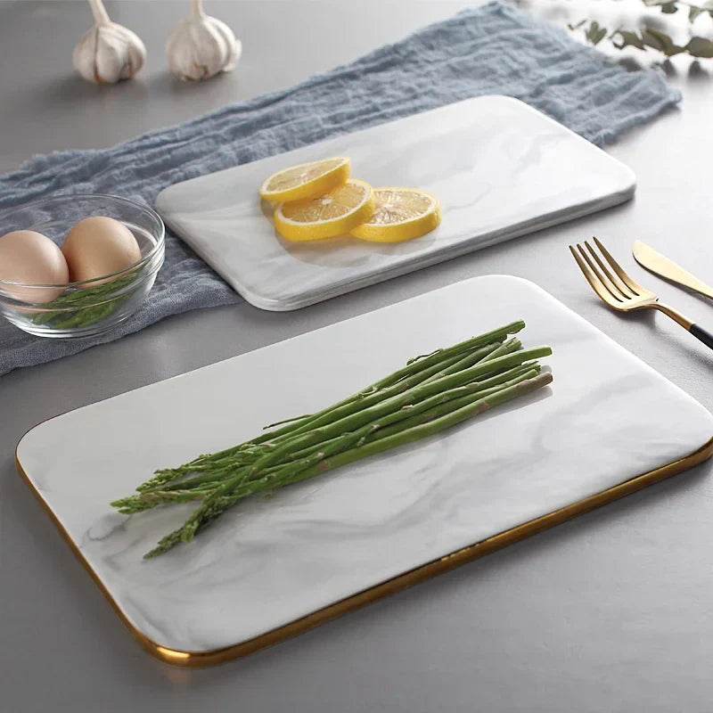 Natural Marble Cutting Board Pastry Board Kitchen Serving Board Home Decor