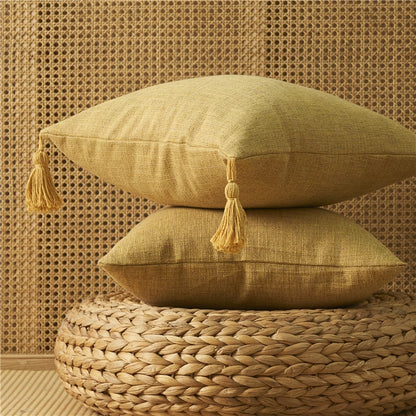 Linen Sofa Throw Pillow Cover Soft Neutral Cushion Cover Living Room