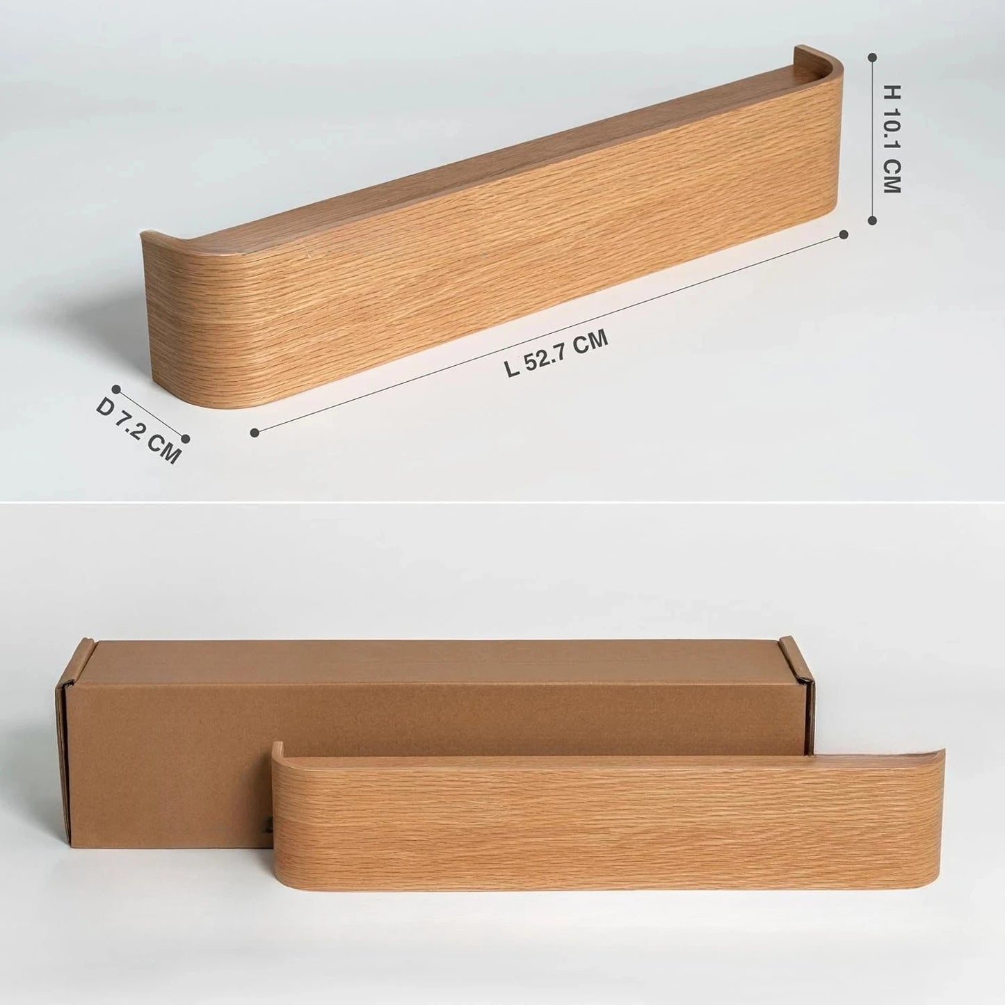 Walnut Wood Wall Hanger Entrance Coat Hook Stand Home Decor