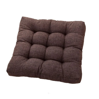 Linen Tufted Floor Cushion Square Meditation Yoga Seat Pad Home Decor
