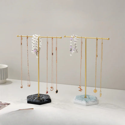 T-Shaped Necklace and Earring Display Stand Detachable Jewellery Organiser Home Decor