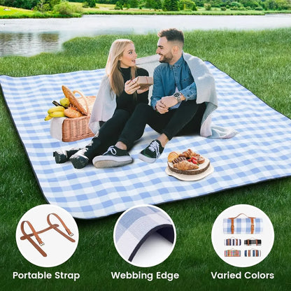 Extra Large Waterproof Foldable Picnic Blanket Outdoor Beach Mat Home Decor