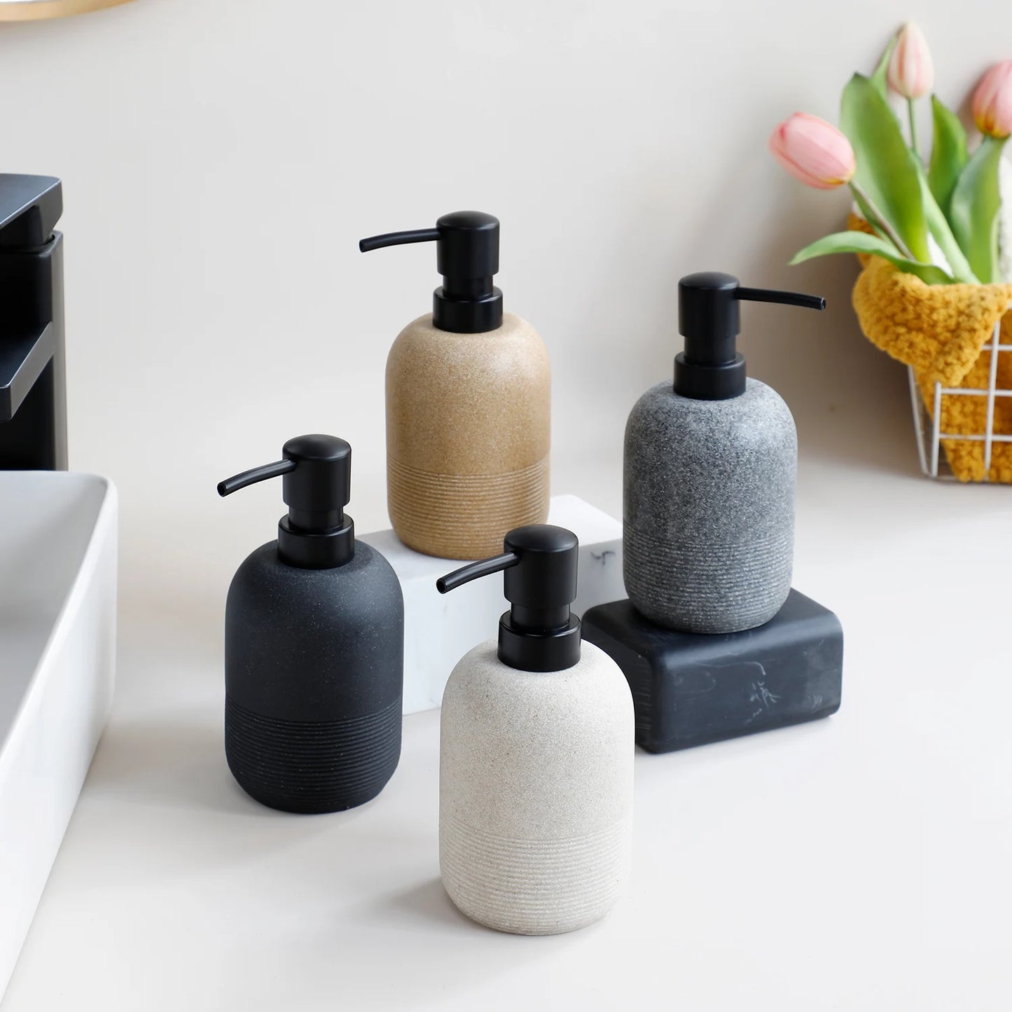 Refillable Soap Dispenser Pump Minimalist Bathroom Kitchen Decor