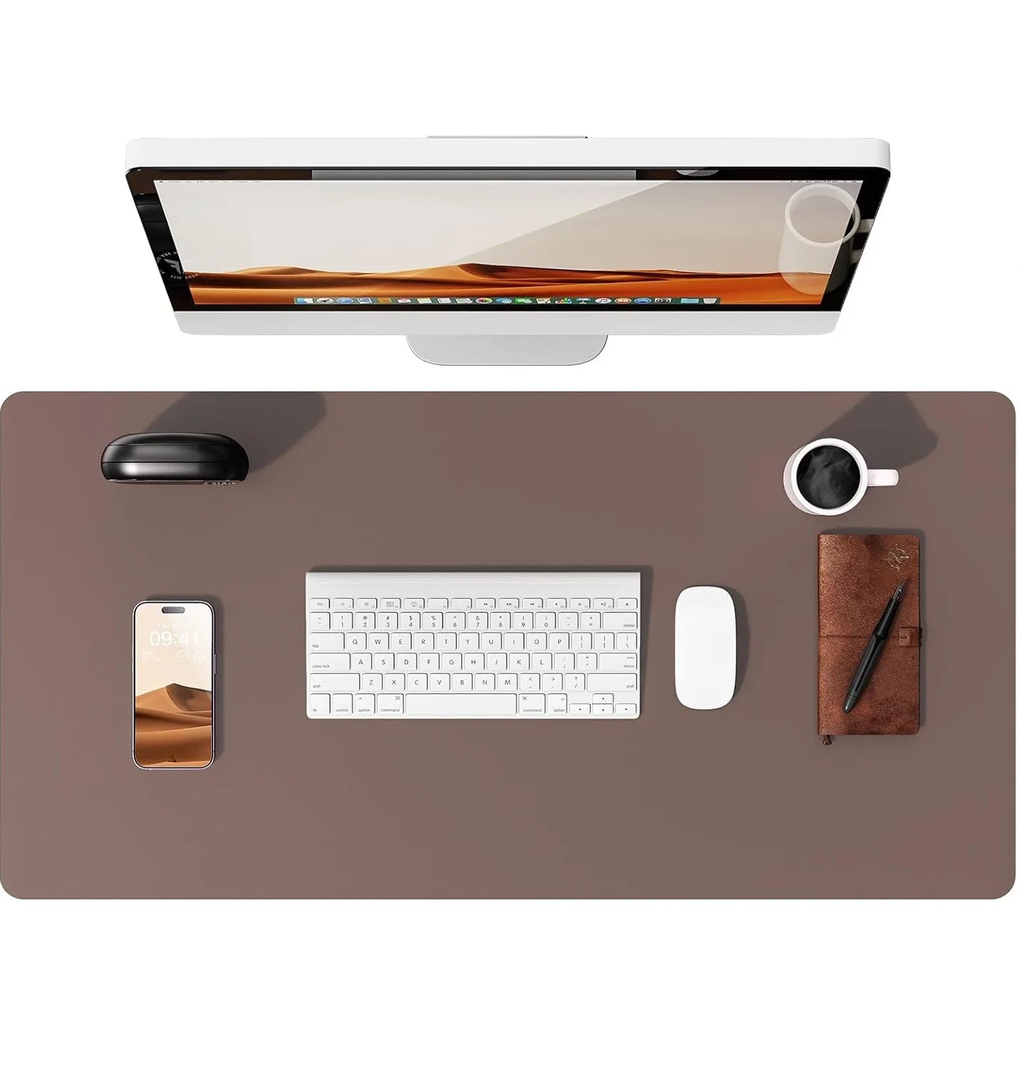 Non-Slip PU Leather Desk Pad Protector Large Office Desk Mat Home Decor