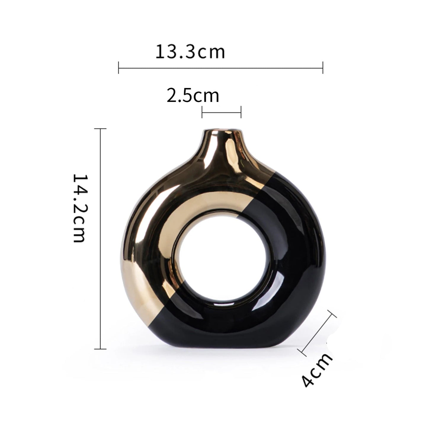 Luxury Nordic Ceramic Flower Vase Minimalist Home Decor Living Room