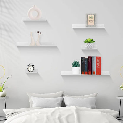 Floating Bathroom Wall Shelf Aluminium Storage Rack Home Decor