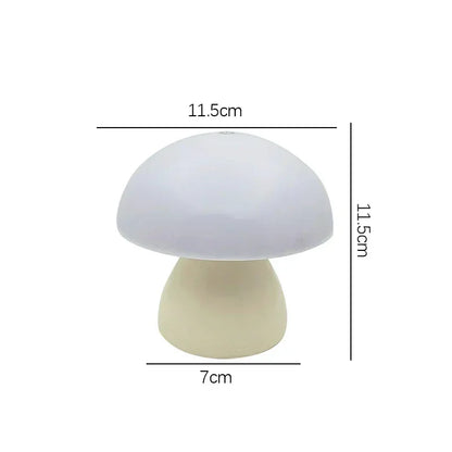 Mushroom Table Lamp LED Touch Dimming USB Rechargeable Bedside Ambient Light