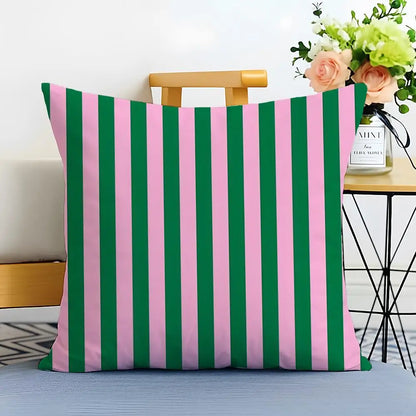 Bold Vertical Stripe Linen Cushion Cover Casual Sofa Bed Decor