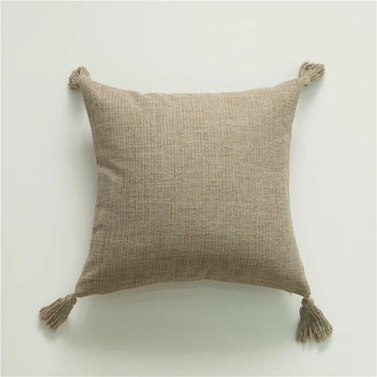 Linen Sofa Throw Pillow Cover Soft Neutral Cushion Cover Living Room
