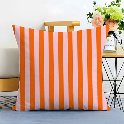 Bold Vertical Stripe Linen Cushion Cover Casual Sofa Bed Decor