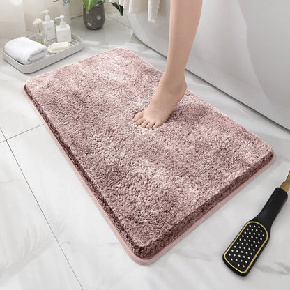 Plush Anti-Slip Bathroom Floor Mat Soft Absorbent Bath Mat Home Decor
