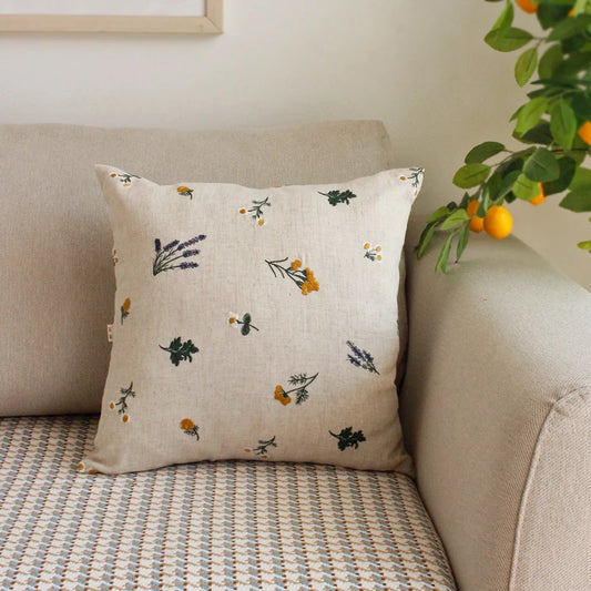 Cotton Linen Cushion Cover Soft Comfortable Sofa Pillow Cover