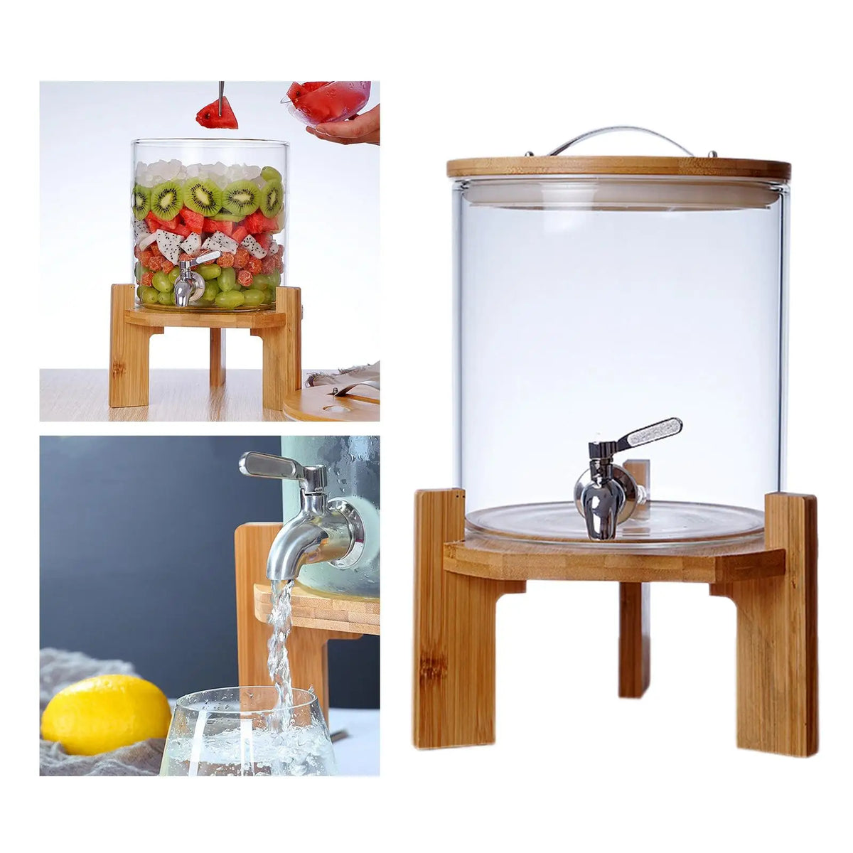 Glass Drink Dispenser with Tap Alfresco Entertaining Gift Ideas