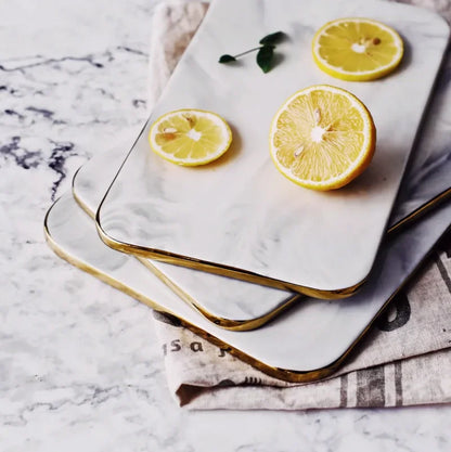 Natural Marble Cutting Board Pastry Board Kitchen Serving Board Home Decor