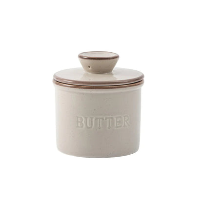 Artisan Kiln Turned Ceramic Butter Dish with Lid Kitchen Counter Decor
