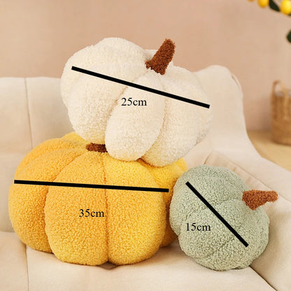 Plush Pumpkin Cushion Throw Pillow Soft Seat Cushion Autumn Home Decor